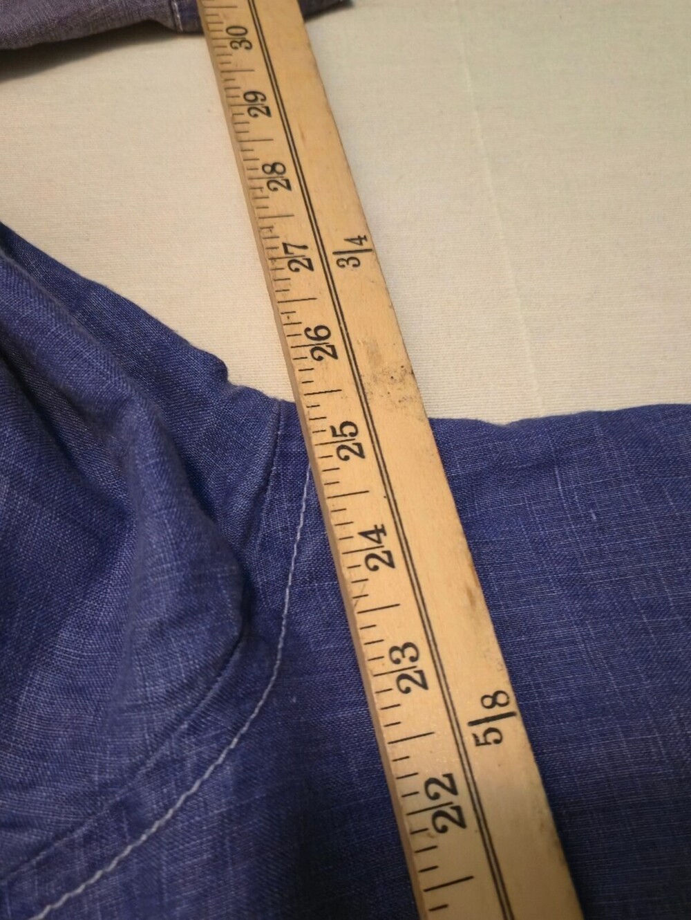 Tommy Bahama Relax Blue Linen Button-Up Shirt XL - Picture 5 of 7
